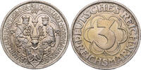 Weimarer Republik 3 Reichsmark 1000 Jahre Nordhausen -