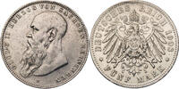 Kaiserreich, Sachsen-Meiningen 5 Mark 1908 D Georg II. (1866-1914) - Kursmünze (1902-1908) VF