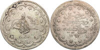 Türkei, Osmanisches Reich 20 Kurus 1876 (1293/1 AH) Mohamed V. (1909-1918) - Kursmünze VF