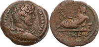 Ägypten Hemidrachme Alexandria, Hadrianus, Jahr 13, Büste / Euthenia mit Ähren -
