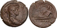 Ägypten Drachme Alexandria, Hadrianus, Jahr 12, Büste / Nilus mit Schilfrohr und Füllhorn -