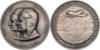 Weimarer Republik Medaille Auf den Flug der Bremen über den Atlantik -