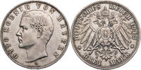 Kaiserreich, Bayern 3 Mark 1913 D Otto (1886-1913) - Kursmünze (1908-1913) VF
