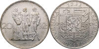 Tschechoslowakei 20 Korun 1933 Standard circulation coin (1933-1934) VF-EF