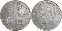 Portugal 200 Escudos 1994 Vertrag von Tordesillas Proof