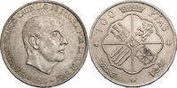 Spanien 100 Pesetas 1968 Francisco Franco - Kursmünze (1966-1970) VF-EF