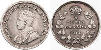 Kanada 5 Cents 1914 George V. (1910-1936) - Kursmünze (1912-1919) VF+