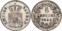Bayern, Königreich 6 Kreuzer Maximilian II. Joseph (1848-1864) - Kursmünze (1848-1856) -