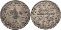 Osmanisches Reich 5 Kurus 1910 (1327/3 AH) Mehmed V. (1909-1918) - Kursmünze (1909-1915) VF