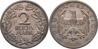 Weimarer Republik 2 Reichsmark 1926 G Kursm&uuml;nze (1925-1931) ss 23.12 US$  +  52.03 US$ shipping