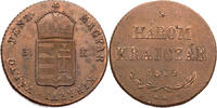 Ungarn, K&ouml;nigreich 3 Krajcz&aacute;r 1849 NB Unabh&auml;ngigkeitskrieg ss, Schr&ouml;tlin... 115.62 US$  +  52.03 US$ shipping