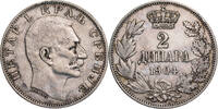 Serbien, K&ouml;nigreich 2 Dinara 1904 Peter I. (1903-1918) - Kursm&uuml;nze (1904... 34.69 US$  +  52.03 US$ shipping