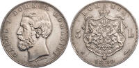 Rum&auml;nien 5 Lei 1880 B Carol I. (1866-1881) - Kursm&uuml;nze (1880-1881) ss 317.96 US$294.83 US$  +  52.03 US$ shipping