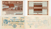 Mönchen-Gladbach 1000000, 10000000 Mark 2 Gutscheine -