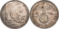 Drittes Reich 5 Reichsmark Hindenburg - Kursmünze (1935-1936) -