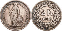 Schweiz 2 Franken Helvetia - Kursmünze (1874-1967) -