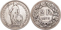 Schweiz 2 Franken Helvetia - Kursmünze (1874-1967) -