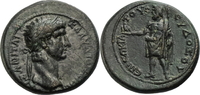 Phrygien / Aizanoi Bronze Herrliches Porträt! Claudius (41-54 n.Chr.)/ Büste n.r. / Zeus von Aizanoi steht