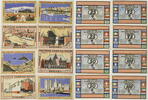 Bremen 2x25 Pfennig, 2x50 Pfennig, 2x75 Pfennig, 2x1 Mark Komplette Serie von 8 Scheinen - Deutsche Amerika-Woche (Wesergilde) -