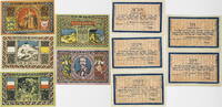 Altona, Schleswig-Holstein 50 Pfennig, 2x75 Pfennig, 1 Mark, 2 Mark Komplette Serie von 5 Scheinen - Landesbürgerrad -