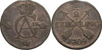 Schweden 1/2 Skilling Gustav Adolf IV. (1792-1809) - Kursmünze (1802-1809) -