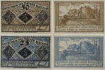 Bleckede, Flecken 25 Pfennig, 50 Pfennig Komplette Serie von 2 Scheinen - Amtshaus -