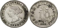 Sri Lanka (Ceylon) 10 Cents Victoria (1837-1901) - Kursmünze (1892-1900) -