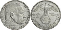 Drittes Reich 2 Reichsmark Paul von Hindenburg - Kursmünze (1936-1939) -