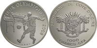 Elfenbeinküste 1000 Francs CFA Auf die Olympischen Spiele 2008 in Peking - Fußball -