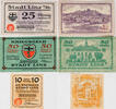 Linz 10, 25, 50 Pfennig Lot von 3 verschiedenen Scheinen -