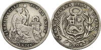 Peru 1 Dinero Kursmünze (1888-1916) -