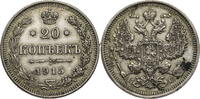Russland, Zarenreich 20 Kopeken Nikolaus II. (1896-1917) -