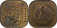 Malaya 1 Cent Georg VI. (1936-1952) - Kursmünze (1943-1945) -