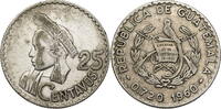 Guatemala 25 Centavos Kursmünze -