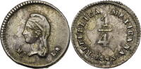 Mexiko 1/4 Real (Quartilla) Kursmünze (1842-1863) - Mexico City -