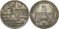 Weimarer Republik 3 Reichsmark 400 Jahre Philipps-Universität Marburg -