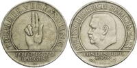 Weimarer Republik 3 Reichsmark Zum 10. Jahrestag der Weimarer Reichsverfassung (Schwurhand) -