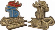 DDR Abzeichen Junge Pioniere (JP) - Rodeln -