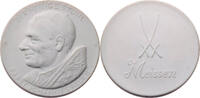 Meissen Medaille Der heilige Stuhl - Papst Johannes Paul II. -