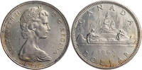 Kanada 1 Dollar Elizabeth II., Voyageur, Pelzhändler und Indianer im Kanu -