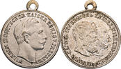 Kaiserreich, Preussen Tragbare Medaille Wilhelm II. (1888-1918) - Wilhelm I. und Friedrich - Gründer des Reiches -