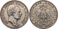 Kaiserreich, Sachsen 3 Mark Friedrich August II. (1904-1918) - Kursmünze (1908-1913) -