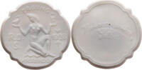 Porzellanmedaille 1928 Wiesbaden R. D. S. Tagung bei Hutschenreuther vz, Fleck