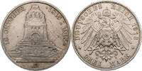 Kaiserreich, Sachsen 3 Mark Völkerschlachtdenkmal -