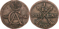 Schweden 1/12 Skilling Gustav Adolf IV. (1792-1809) - Kursmünze (1802-1808) -