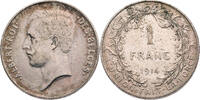 Belgien 1 Franc (Frank) Albert von Belgien (1909-1934) - Kursmünze (1910-1918) -