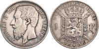 Belgien 1 Franc Leopold II. (1865-1909) - Kursmünze (1886-1887) -
