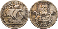 Portugal 10 Escudos Kursmünze (1954-1955) -