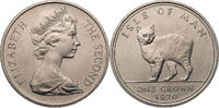 Isle of Man 1 Crown Manx Cat -
