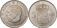 Schweden 5 Kronor Gustaf VI Adolf - Kursmünze -